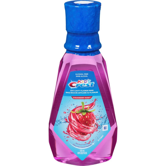 Kids Strawberry Fluoride Mouthwash, Alcohol-Free, 500ml