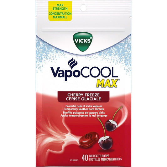VapoCOOL Cherry Throat Drops 40ct