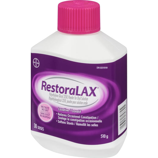 RestoraLAX Gentle Constipation Relief Powder, 30 Doses (510g)