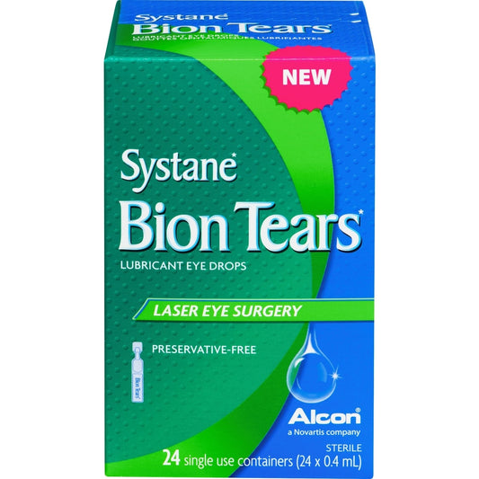 Bion Tears Lubricant Eye Drops, 24 Single-Use Vials