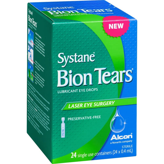Bion Tears Lubricant Eye Drops, 24 Single-Use Vials