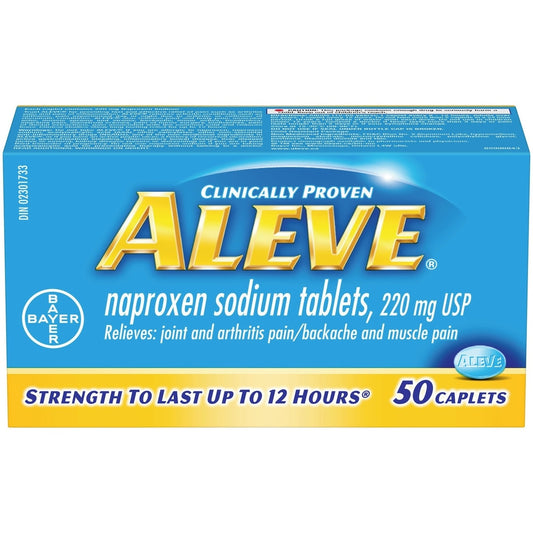 Aleve 220mg Caplets, 50 Count