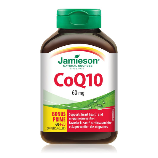 CoQ10 60mg Softgels, 80 Count