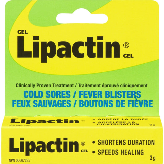 Lipactin Cold Sore Relief Gel 3g