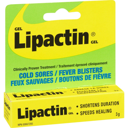 Lipactin Cold Sore Relief Gel 3g
