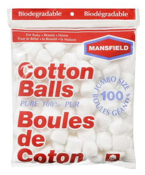 Jumbo Cotton Balls 100-Pack