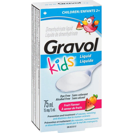 Kids Motion Sickness Relief Liquid, Fruit Flavor, 75ml
