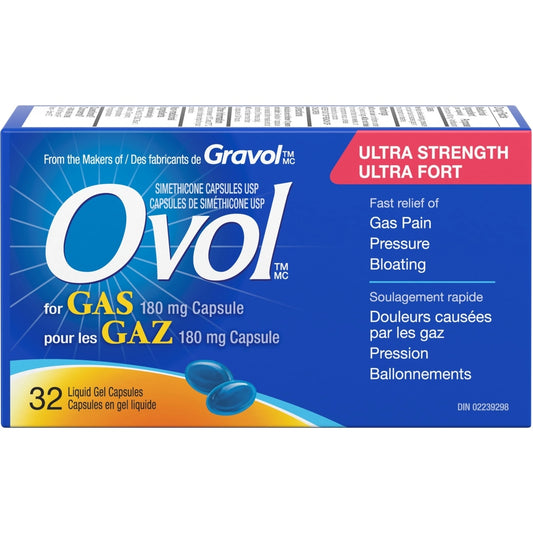 Ultra Strength Gas Relief Softgels 180mg, 32 Count