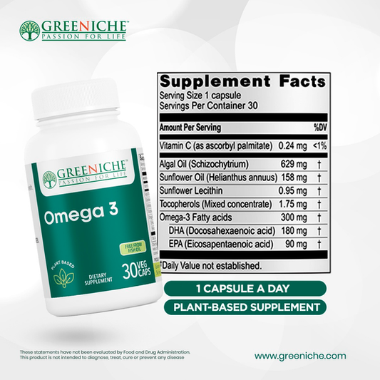 Vegetarian Omega-3 Capsules 30ct