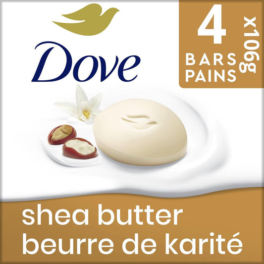 Shea Butter & Vanilla Beauty Bar Soap 4-Pack (106g)