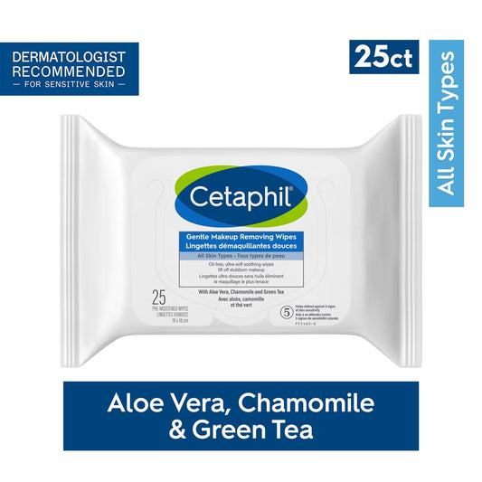 Cetaphil Gentle Makeup Removing Wipes 25 Pack