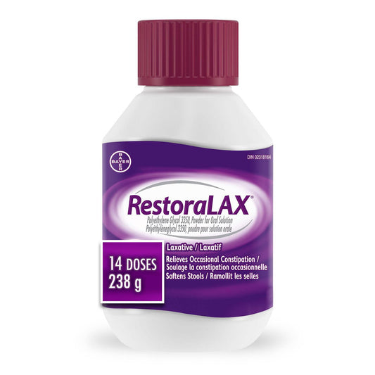 RestoraLAX Laxative Powder 238g, 14 Doses