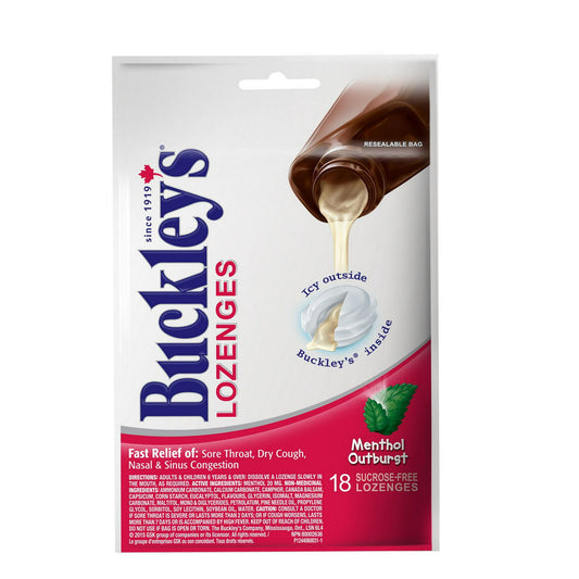 Sugar-Free Menthol Cough Drops, 18 Count