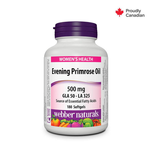 Evening Primrose Oil 500mg Softgels, 180 Count