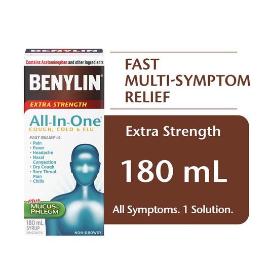 Extra Strength All-In-One Cold & Flu Syrup 180mL