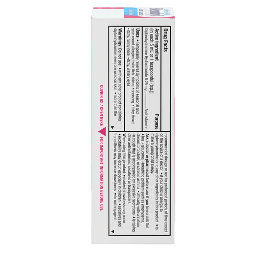 Children's Allergy Relief Liquid, Bubblegum 100mL