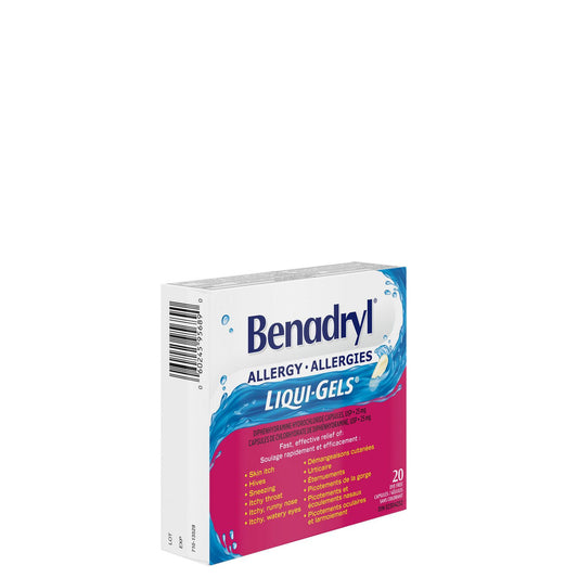 Allergy Relief Liqui-Gels 20 Capsules