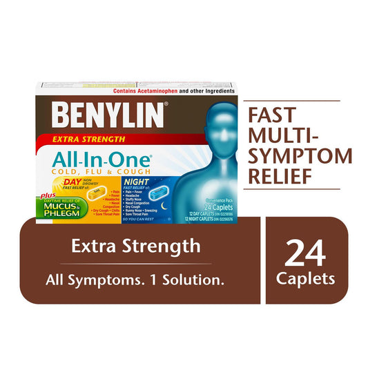 Cold & Flu Day/Night Caplets Extra Strength 24-Pack