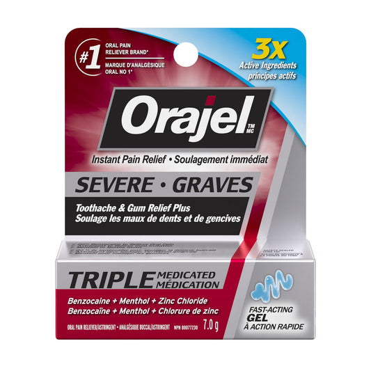 Triple Medicated Tooth & Gum Pain Relief Gel 7g