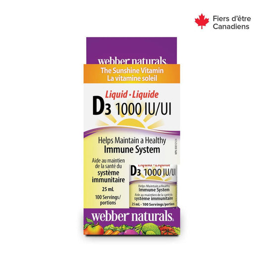 Vitamin D3 1000 IU Liquid Drops 25ml