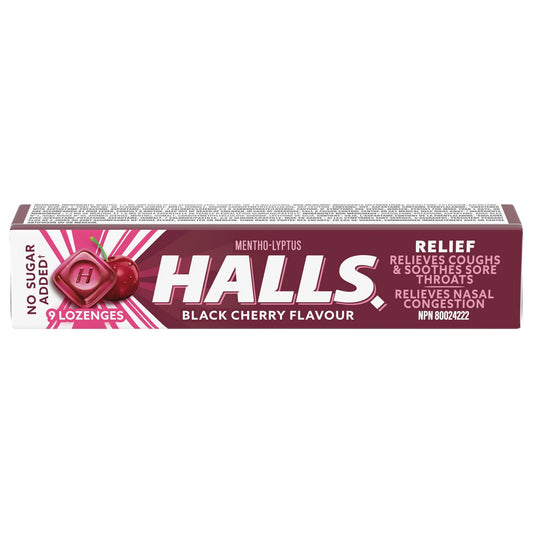 Sugar-Free Black Cherry Cough Drops, 9 Count