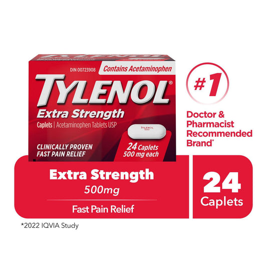 Tylenol Extra Strength Caplets 24 Count