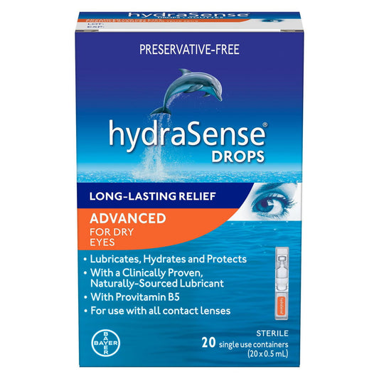 Advanced Dry Eye Relief Eye Drops 20 x 0.5ml Vials