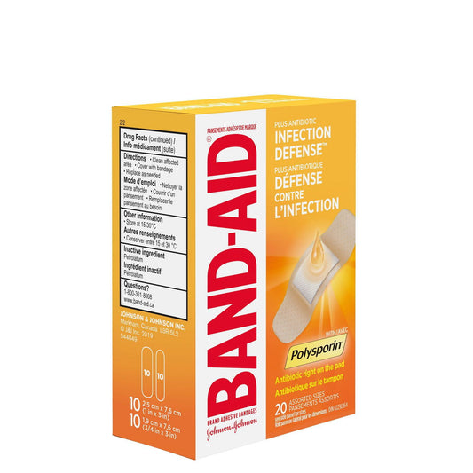 Antibiotic Adhesive Bandages, 20 Count