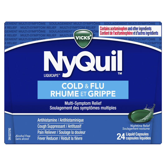 NyQuil Cold & Flu Relief Liquicaps - 24 Count