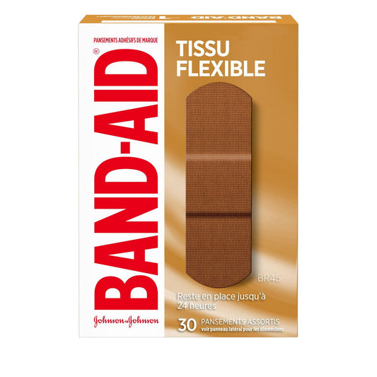 Flexible Fabric Bandages BR45 Assorted 30-Pack