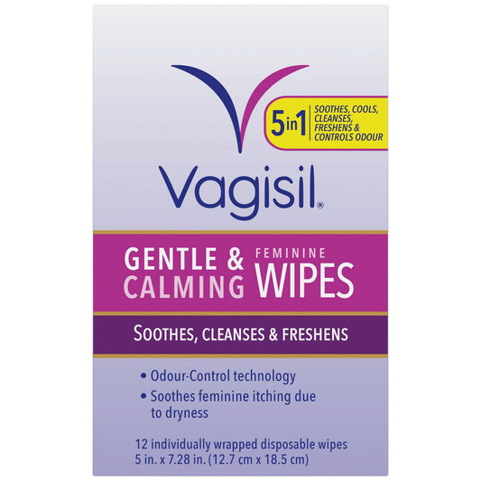 Vagisil Intimate Cleansing Wipes 12 Pack