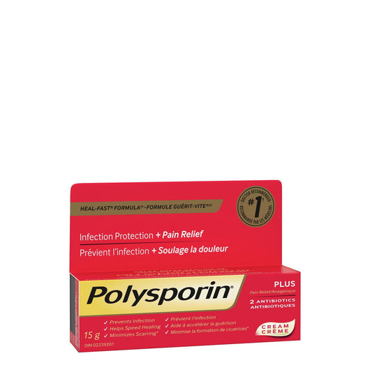 Polysporin Plus Pain Relief Cream 15g