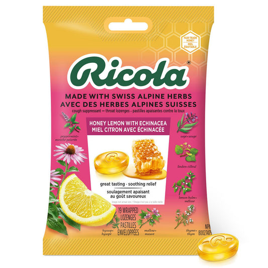 Honey Lemon Echinacea Cough Drops 19ct