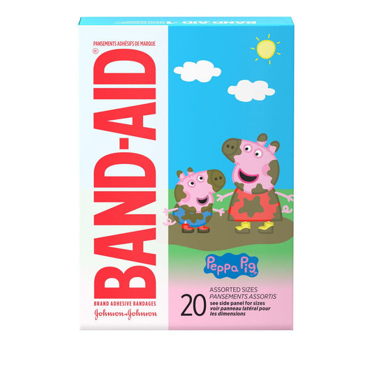 Peppa Pig Kids Bandages, 20 Count