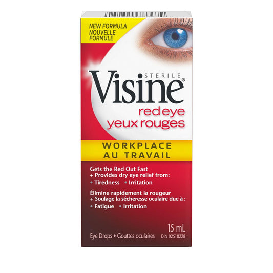 Workplace Eye Drops for Redness & Dryness Relief 15ml