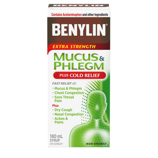 Extra Strength Mucus & Cold Relief Syrup 180mL