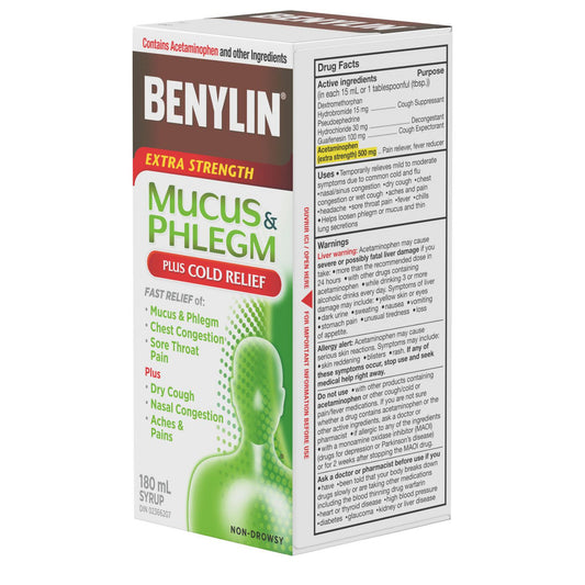 Extra Strength Mucus & Cold Relief Syrup 180mL