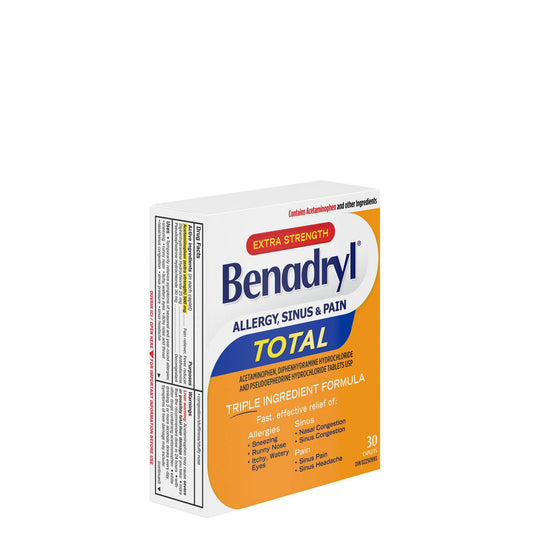 Extra Strength Allergy & Sinus Relief Caplets, 30-Pack