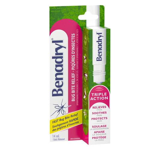 Benadryl Bug Bite Relief Stick 14ml