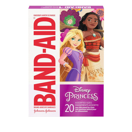 Disney Princess Bandages for Kids, 20 Count