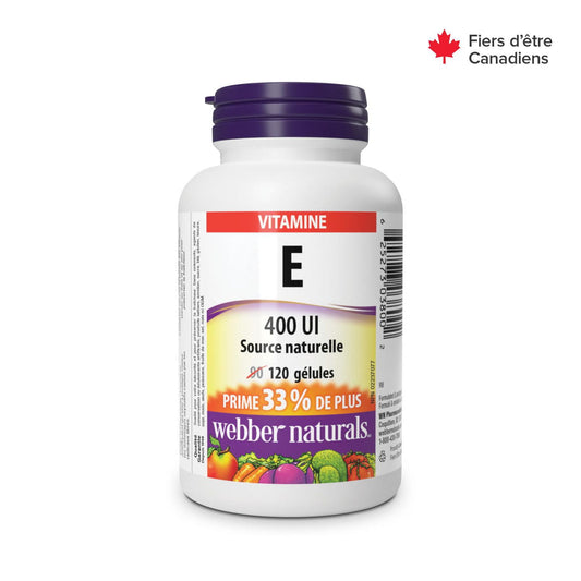 Vitamin E 400 IU Softgels, 120 Count