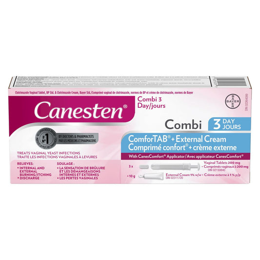 Canesten 3-Day Combi Vaginal Yeast Infection Treatment