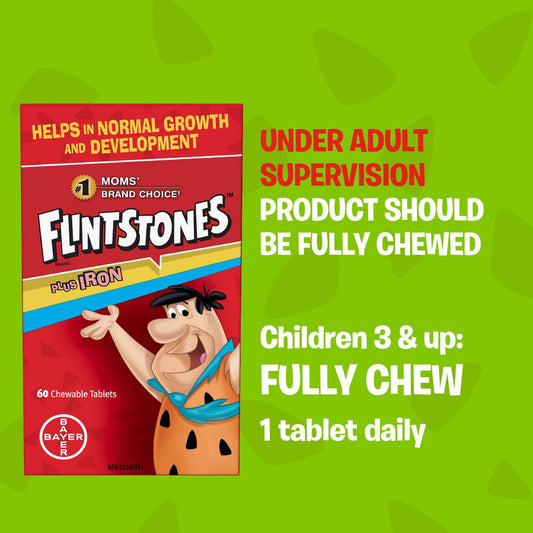 Kids Chewable Multivitamin with Iron, 60 Tablets