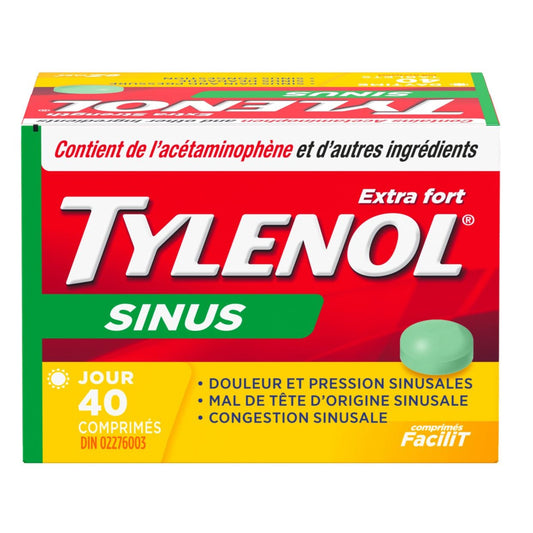 Tylenol Sinus Extra Strength Daytime Tablets, 40 ct