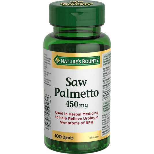 Saw Palmetto 450mg Men's Health Supplement - 100 Capsules