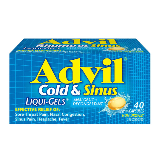 Advil Cold & Sinus Liqui-Gels, 40 Capsules