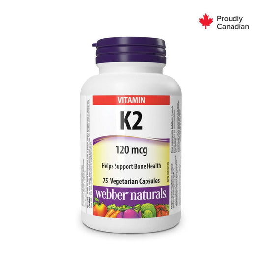 Vitamin K2 MK-7 120mcg Vegan Capsules (75 Count)