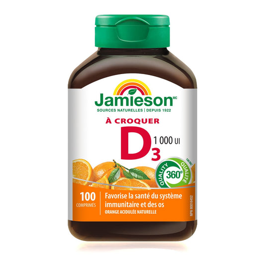 Chewable Vitamin D 1000IU Orange - 100 Tablets