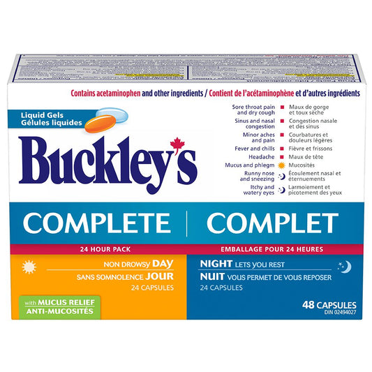 Complete Day & Night Mucus Relief Liquid Gels, 48 Count