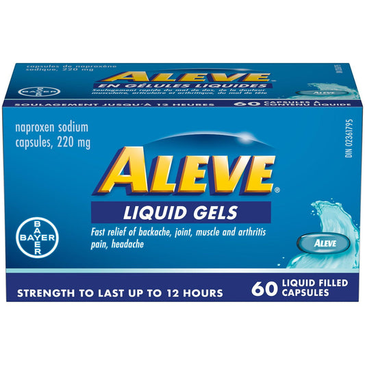 Aleve Liquid Gels 60 Capsules